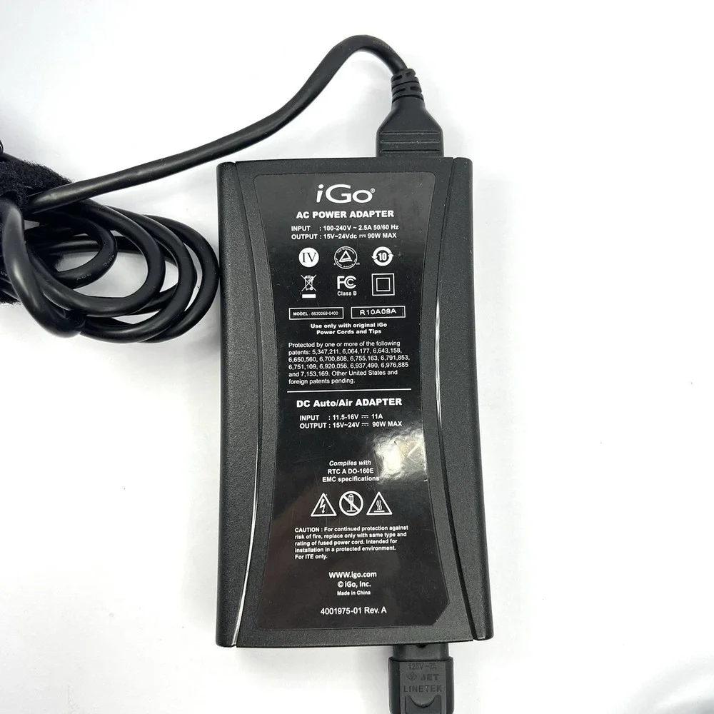 iGo 6630068-0400‎ AC Adapter Power Supply Charger 15-24V 90W with Accessories